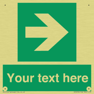 Custom Arrow Right Sign